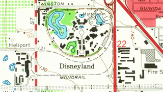This USGS Map Treats Disneyland's Matterhorn as a Real Mountain